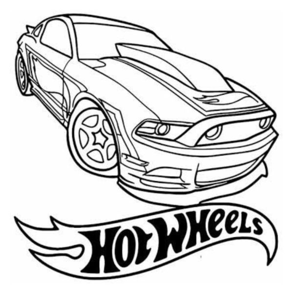 Desenho para Colorir Hot Wheels