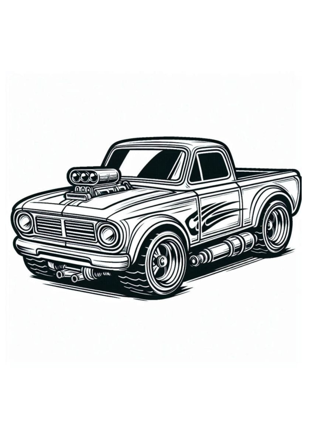 Desenho para Colorir Hot Wheels