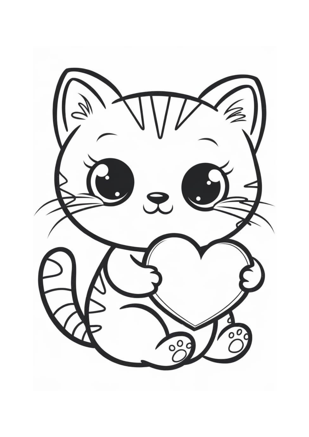 Desenho para Colorir Kawaii