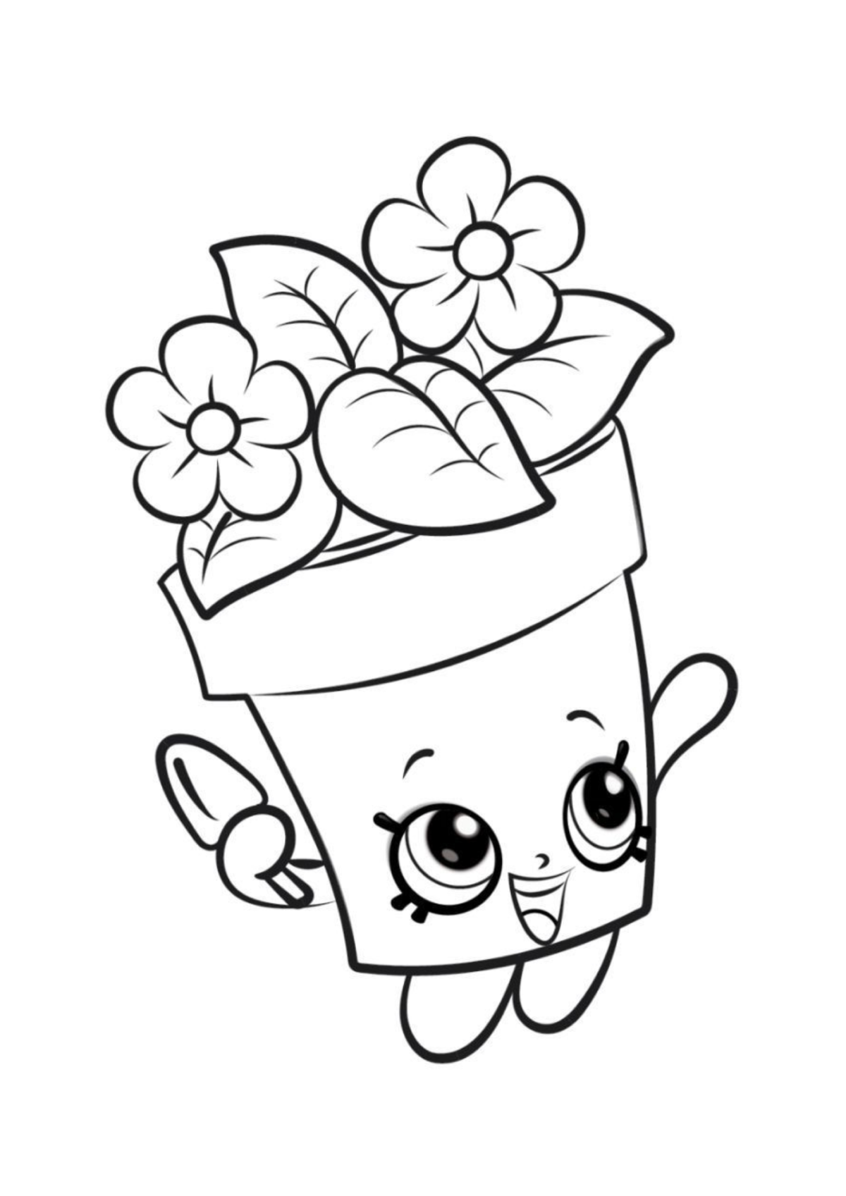 Desenho para Colorir Kawaii