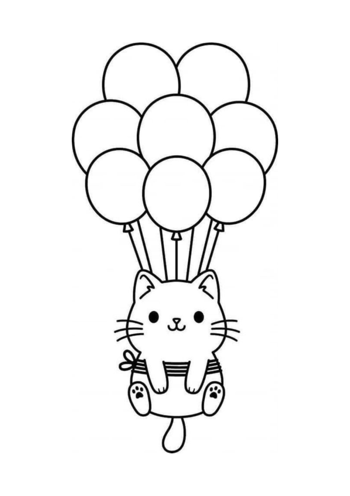 Desenho para Colorir Kawaii