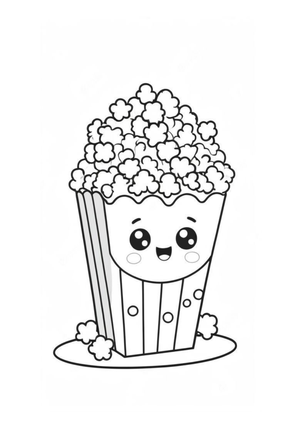 Desenho para Colorir Kawaii