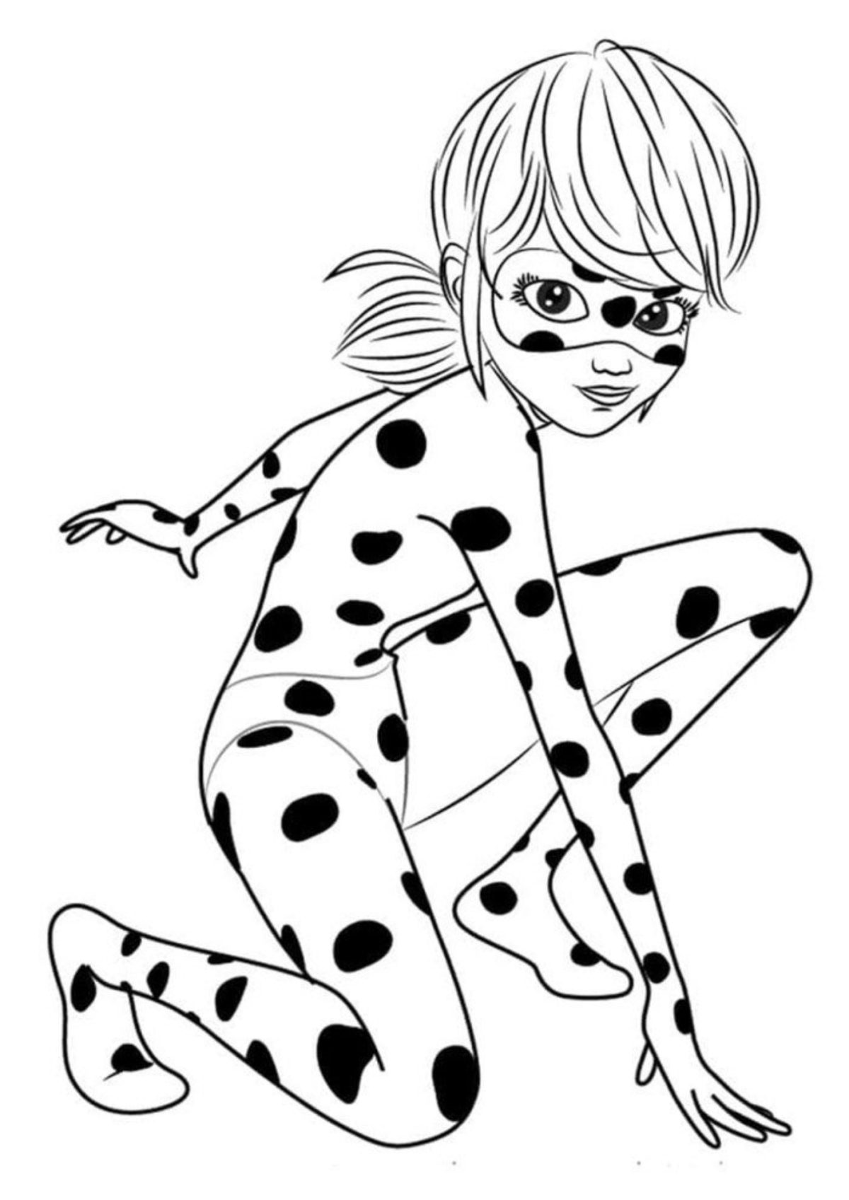 Desenho para Colorir Ladybug