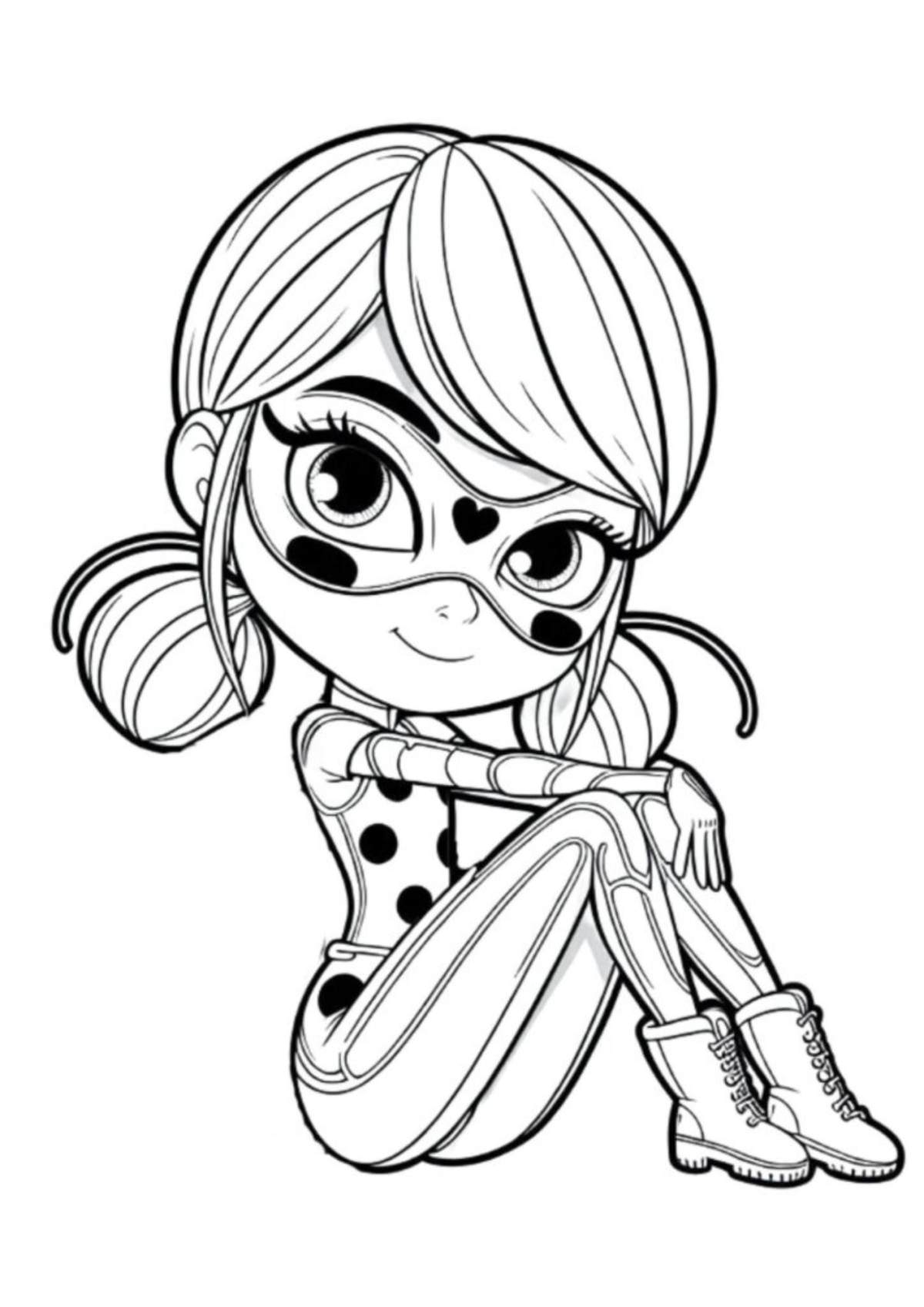 Desenho para Colorir Ladybug