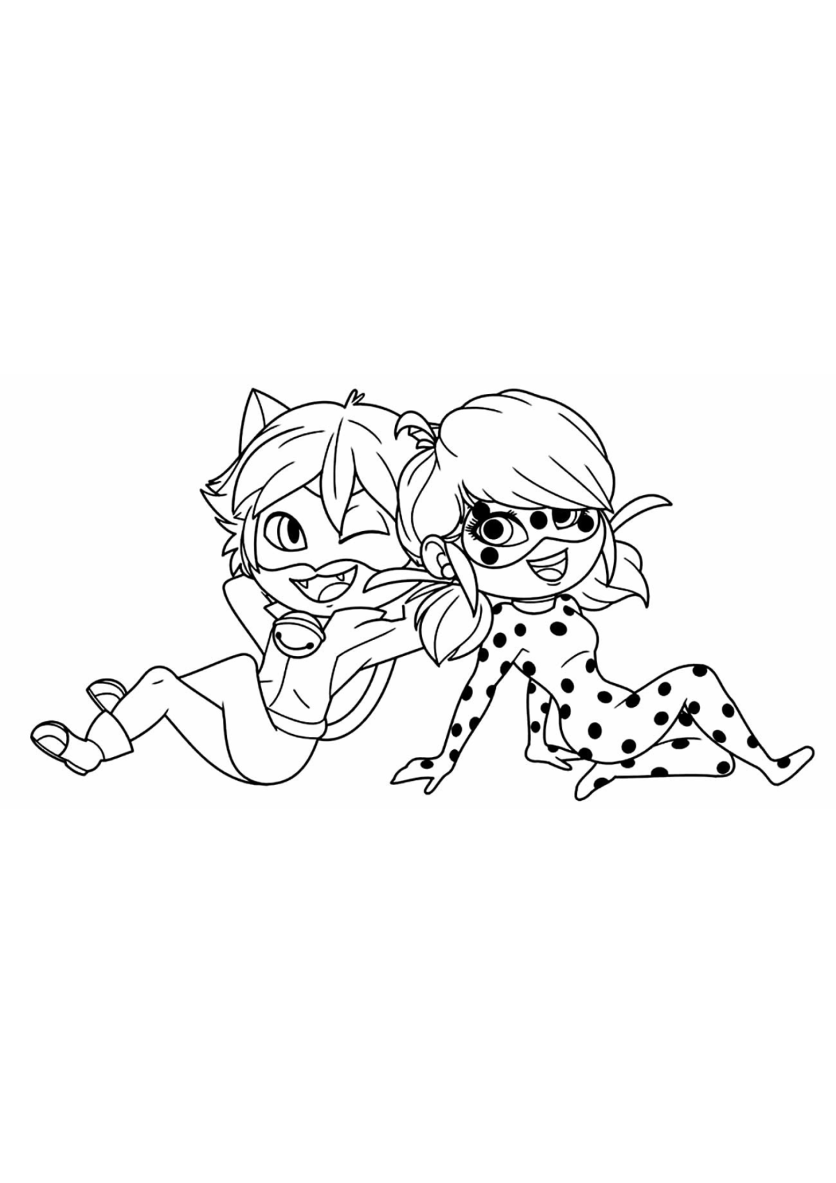 Desenho para Colorir Ladybug