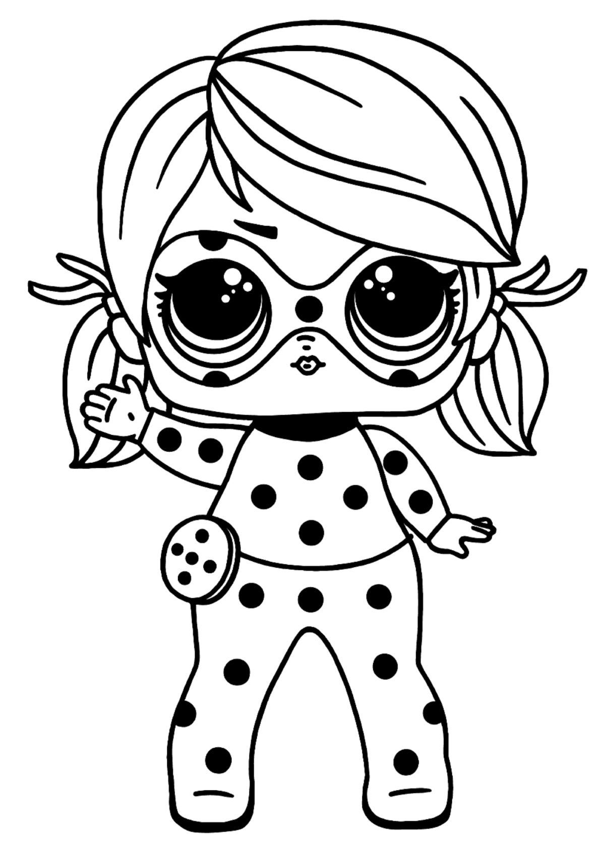 Desenho para Colorir Ladybug