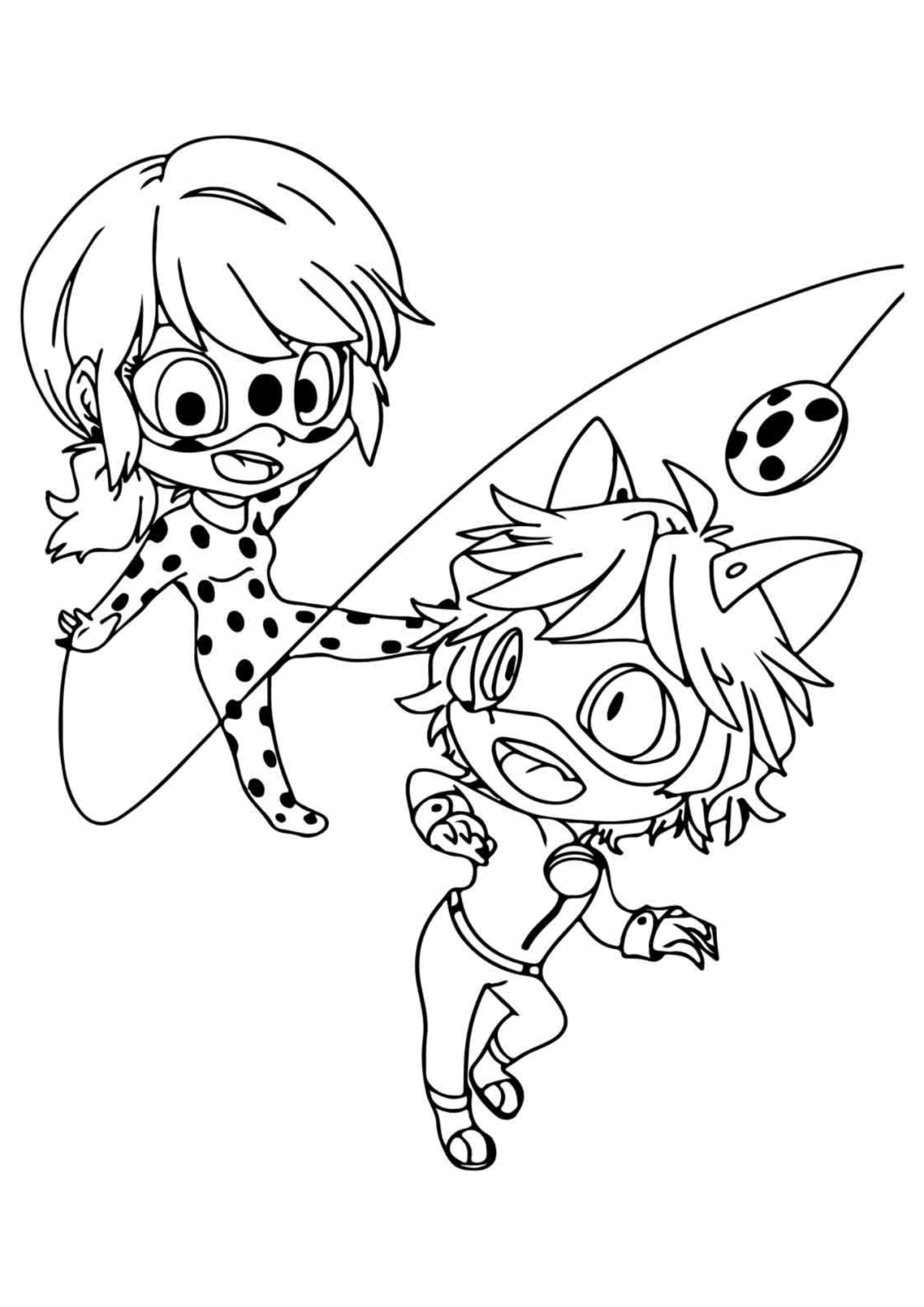 Desenho para Colorir Ladybug