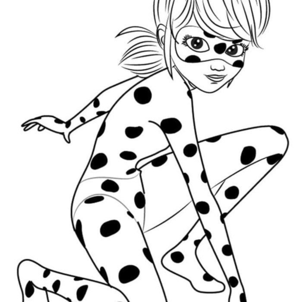 Desenho para Colorir Ladybug