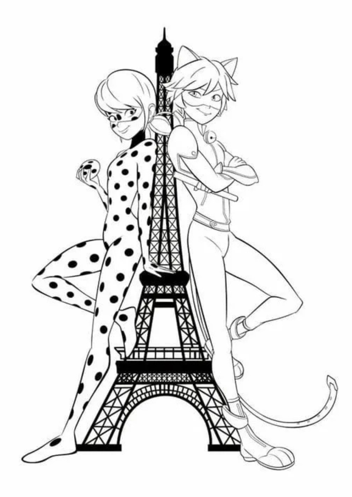 Desenho para Colorir Ladybug