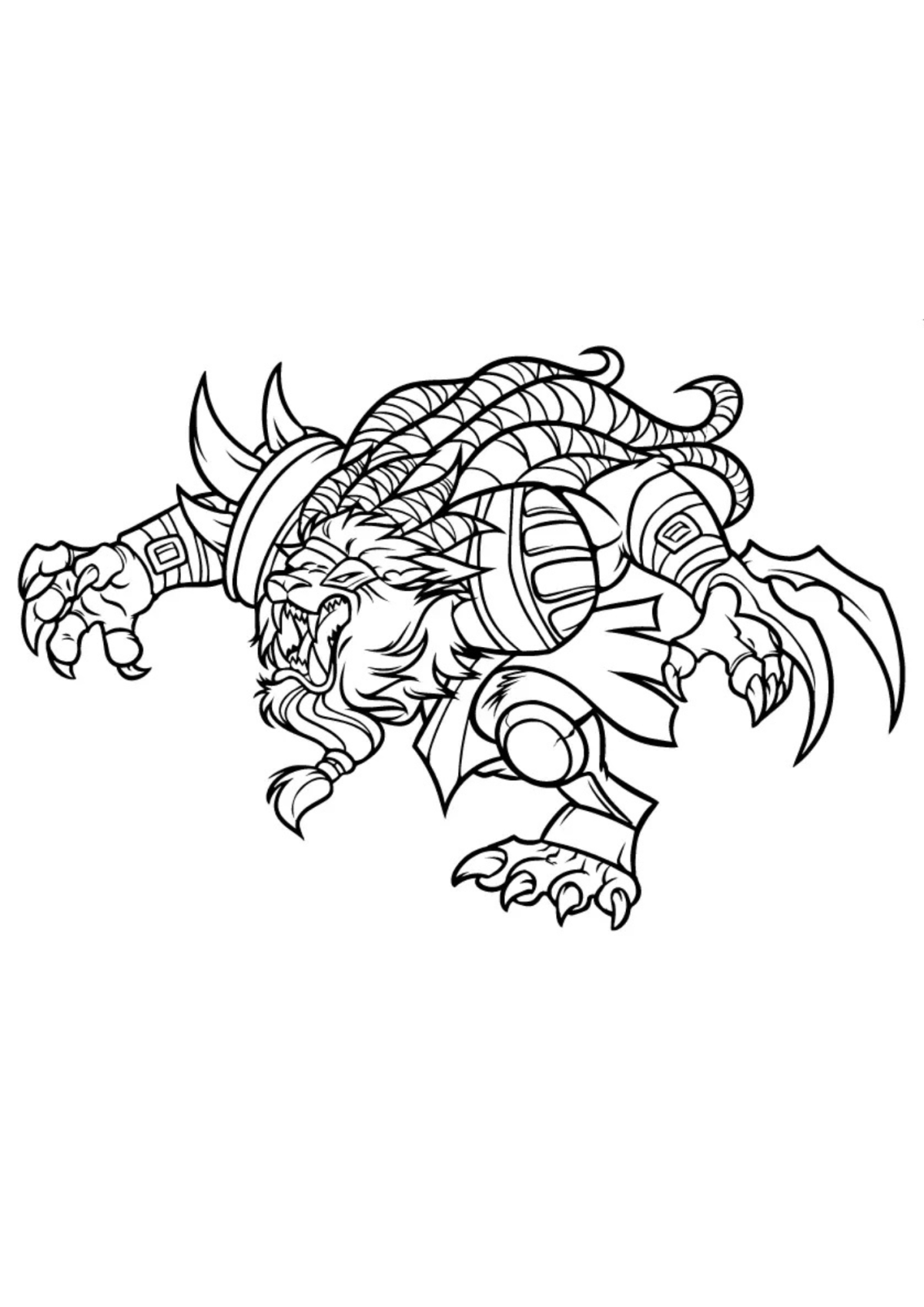 Desenho para Colorir LoL