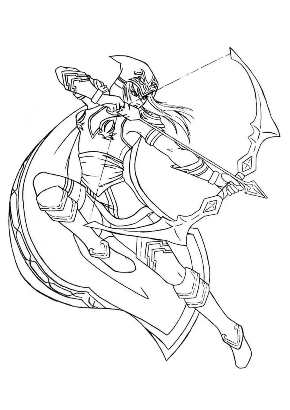 Desenho para Colorir LoL