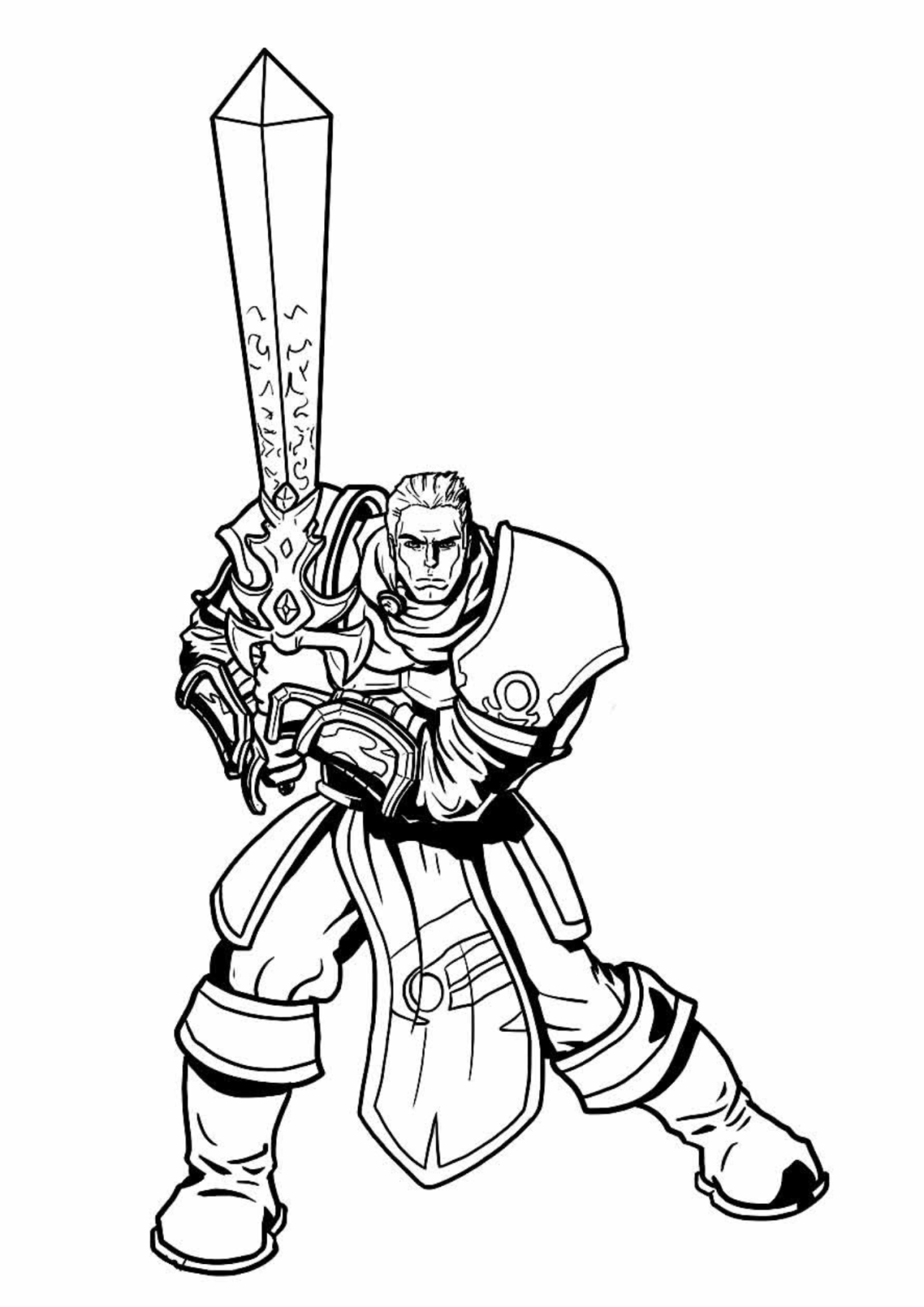 Desenho para Colorir LoL