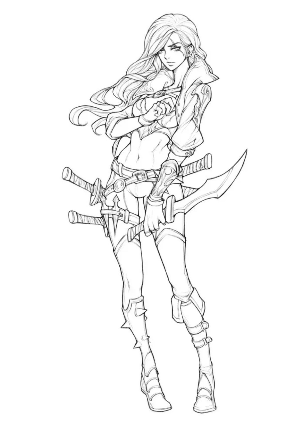 Desenho para Colorir LoL
