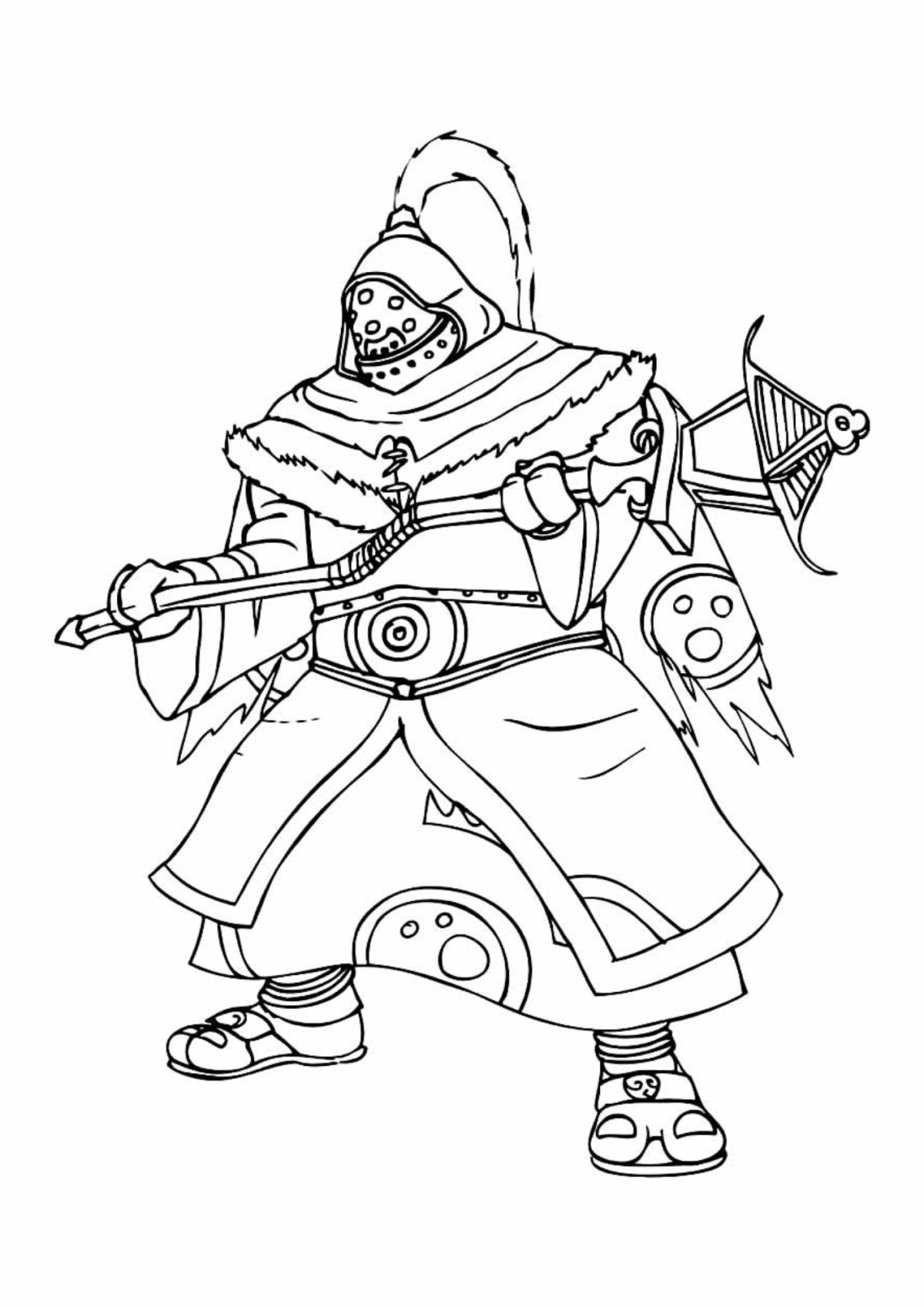 Desenho para Colorir LoL