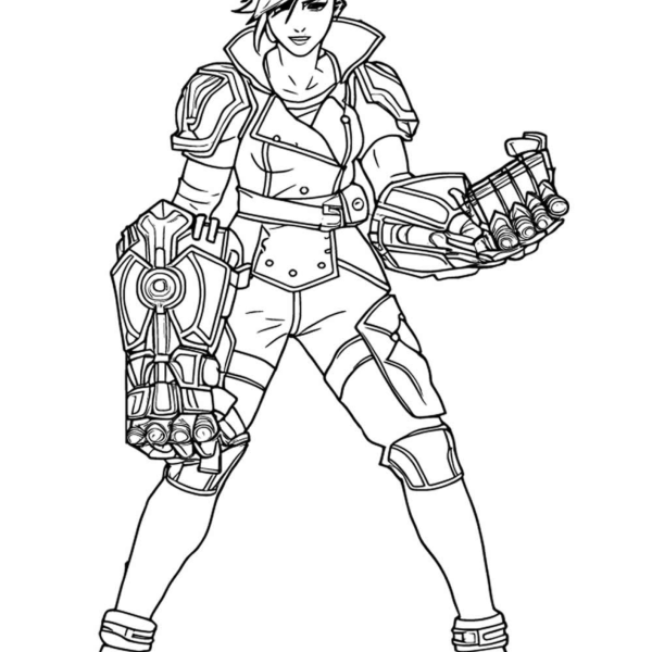 Desenho para Colorir LoL