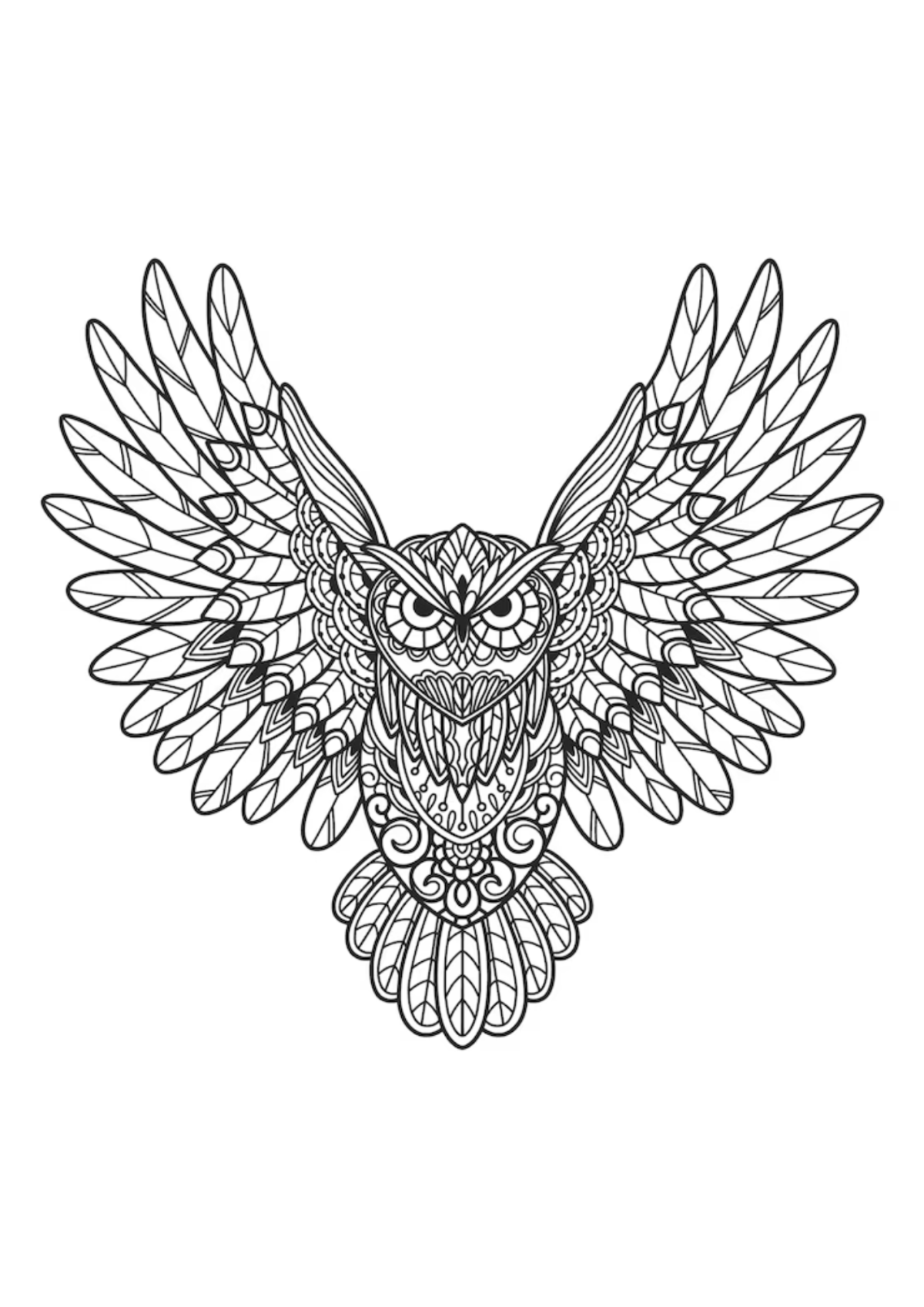 Desenho para Colorir Mandala