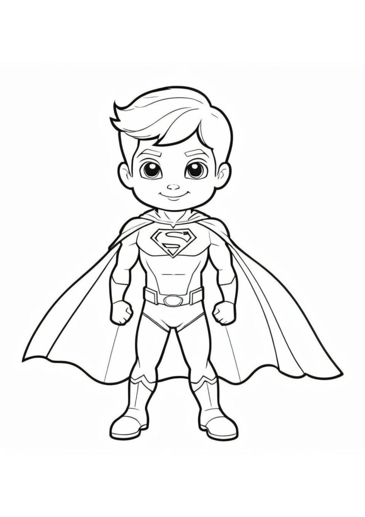 Desenho para Colorir Meninos