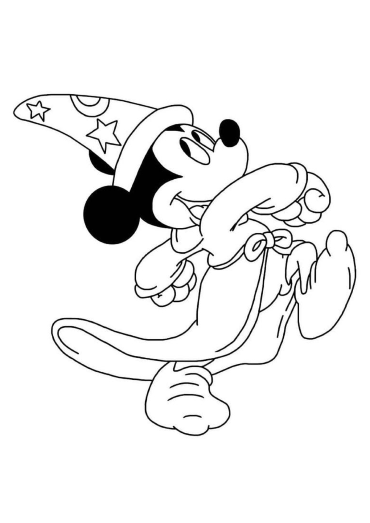 Desenho para Colorir Mickey
