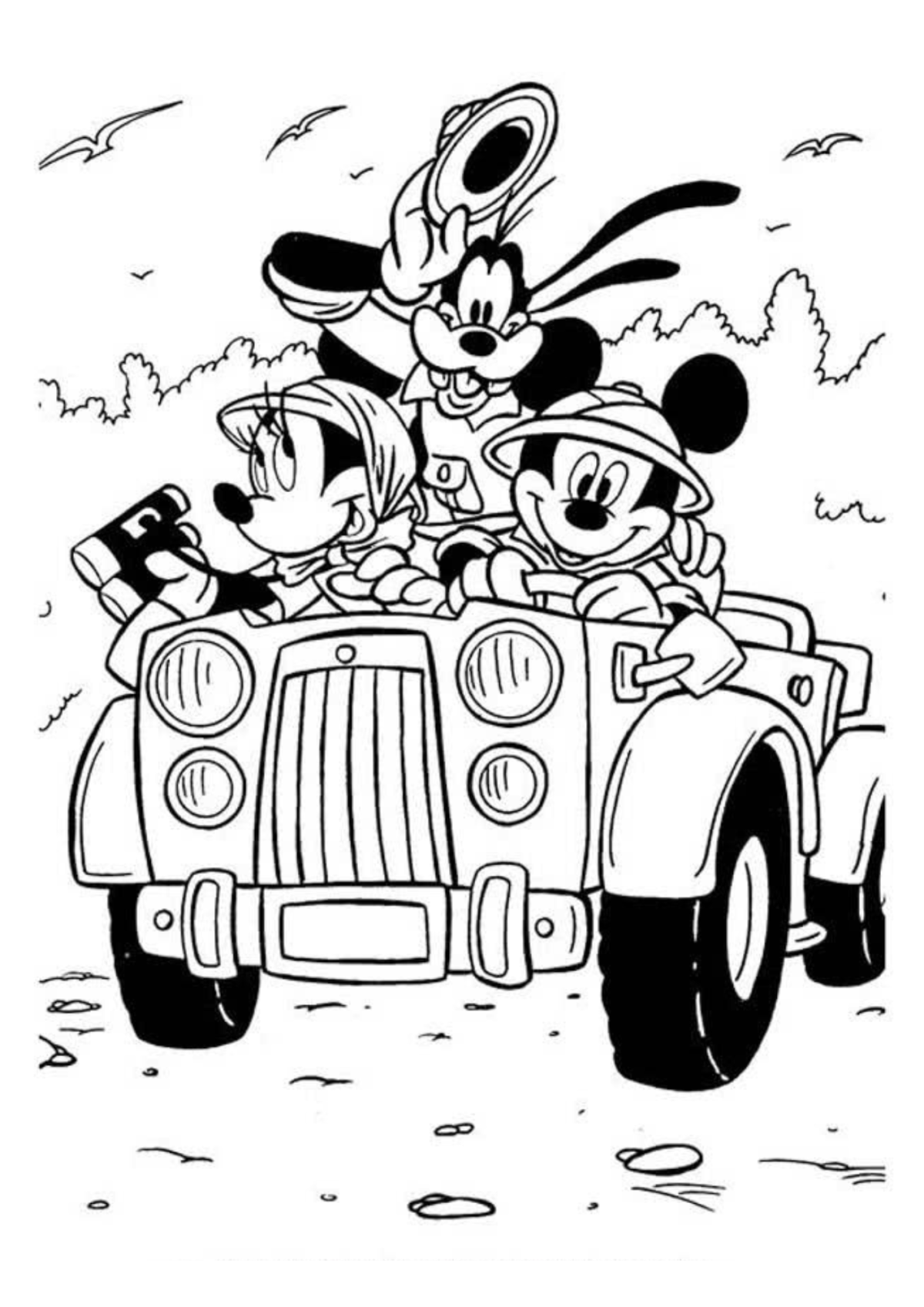 Desenho para Colorir Mickey