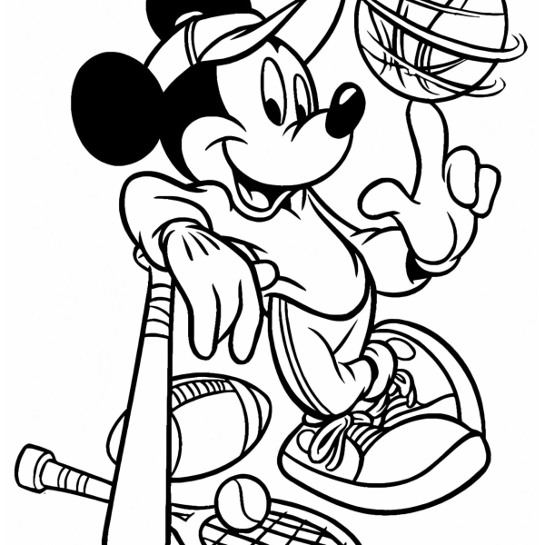 Desenho para Colorir Mickey