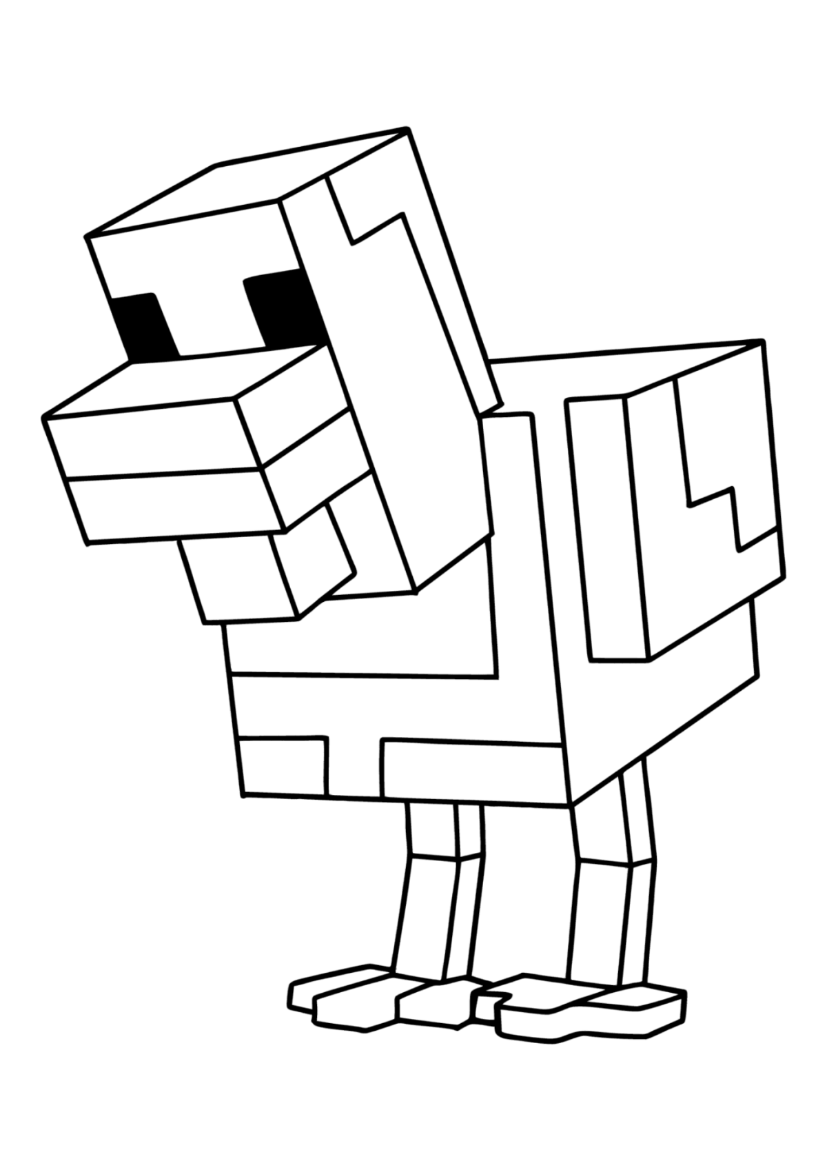 Desenho para Colorir Minecraft