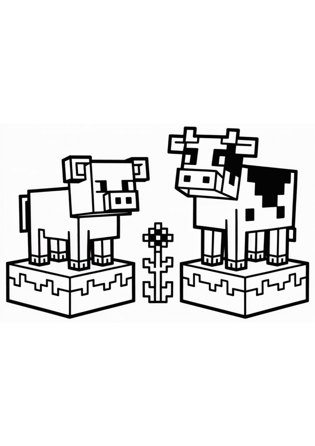 Desenho para Colorir Minecraft