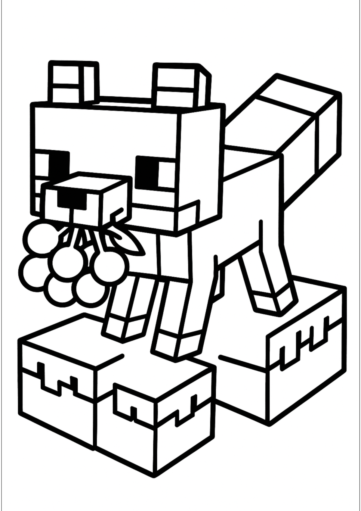 Desenho para Colorir Minecraft