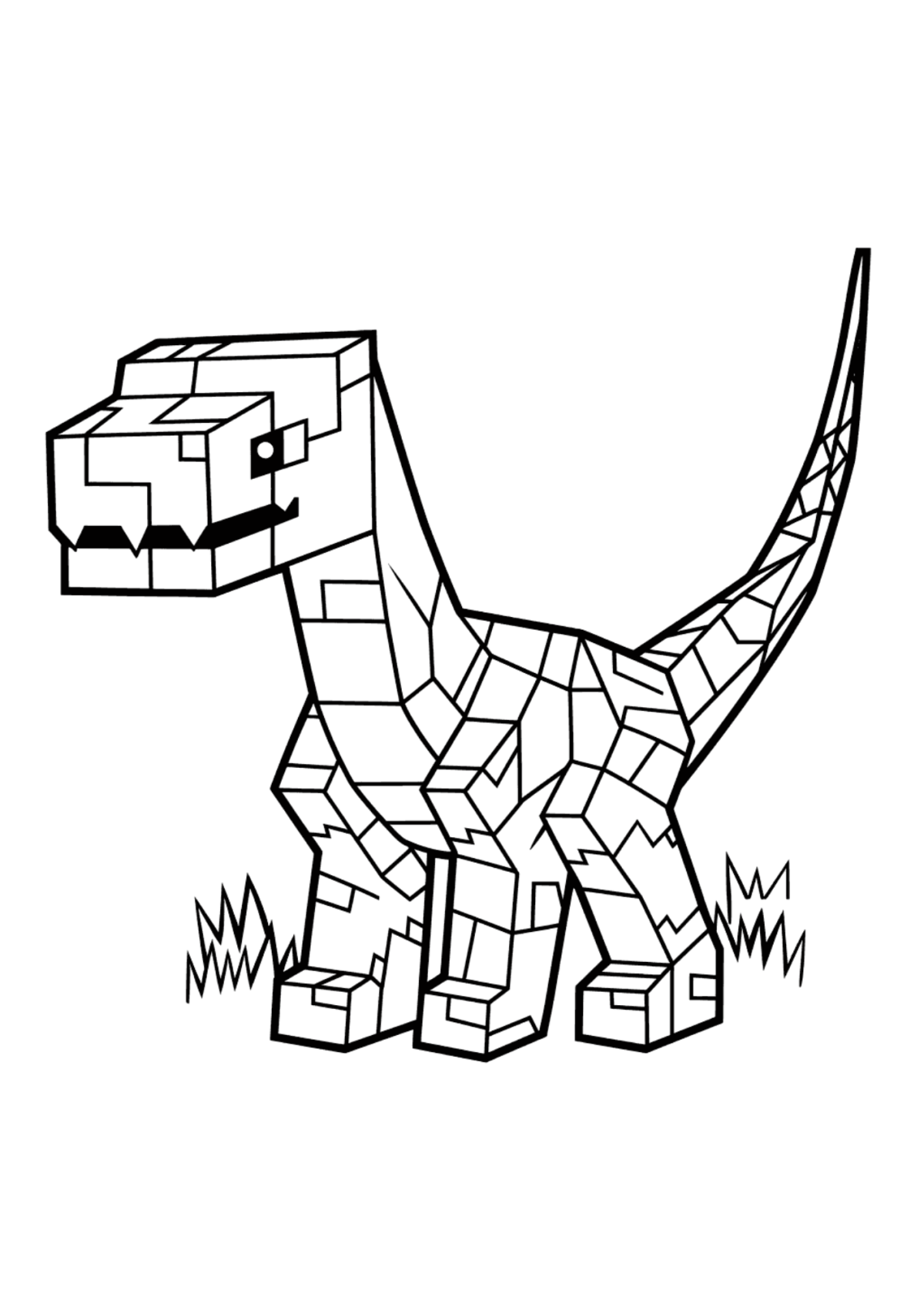 Desenho para Colorir Minecraft