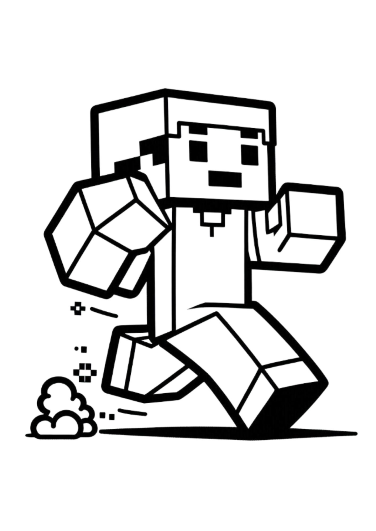 Desenho para Colorir Minecraft