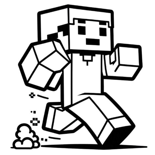 Desenho para Colorir Minecraft