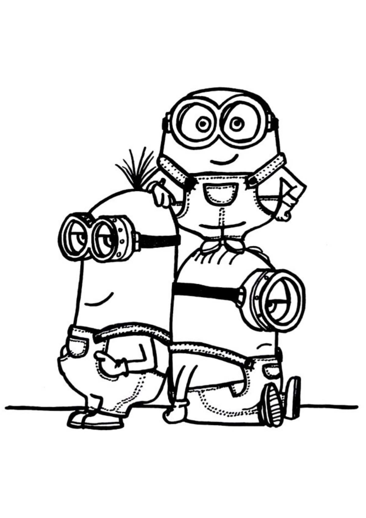 Desenho para Colorir Minions