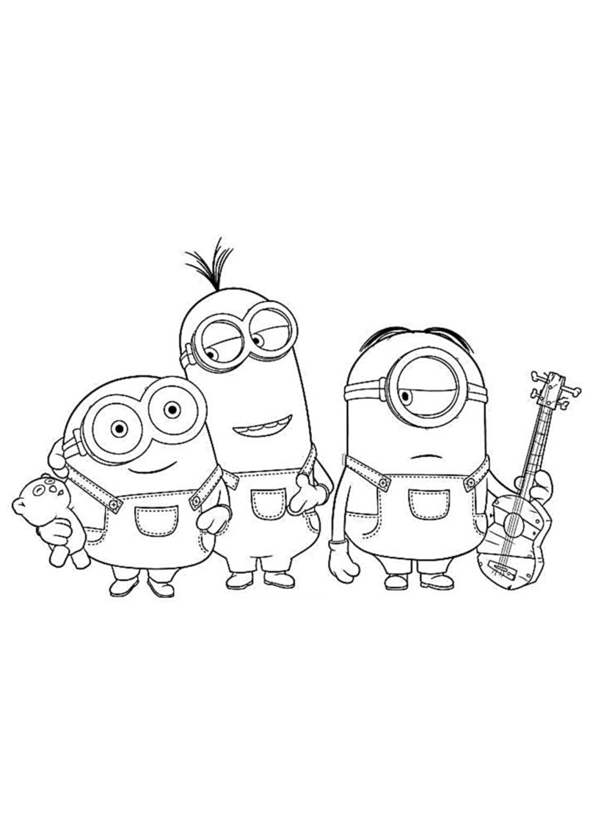Desenho para Colorir Minions