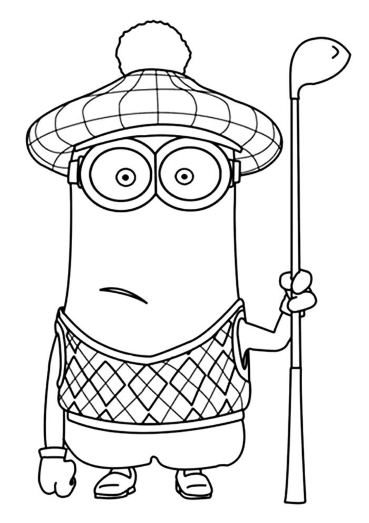 Desenho para Colorir Minions