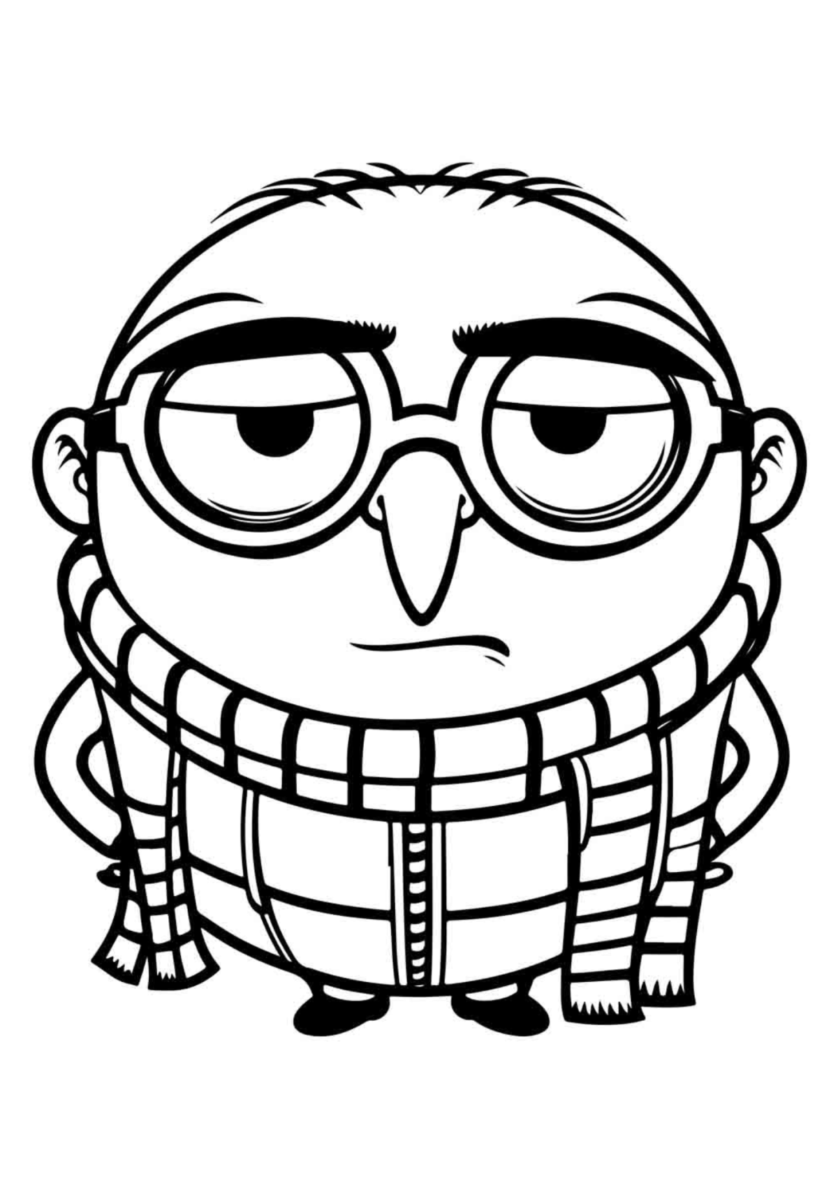 Desenho para Colorir Minions