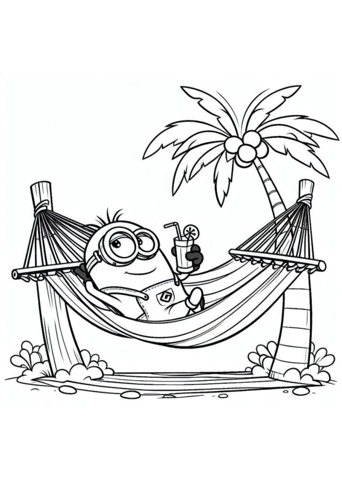 Desenho para Colorir Minions