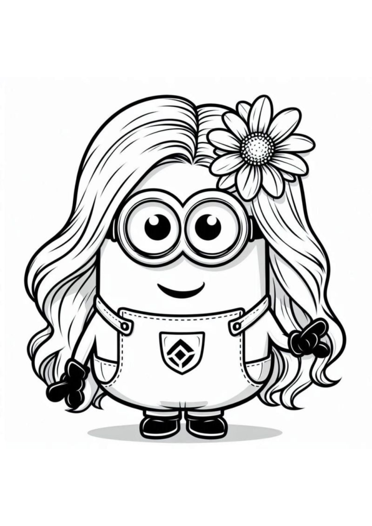 Desenho para Colorir Minions