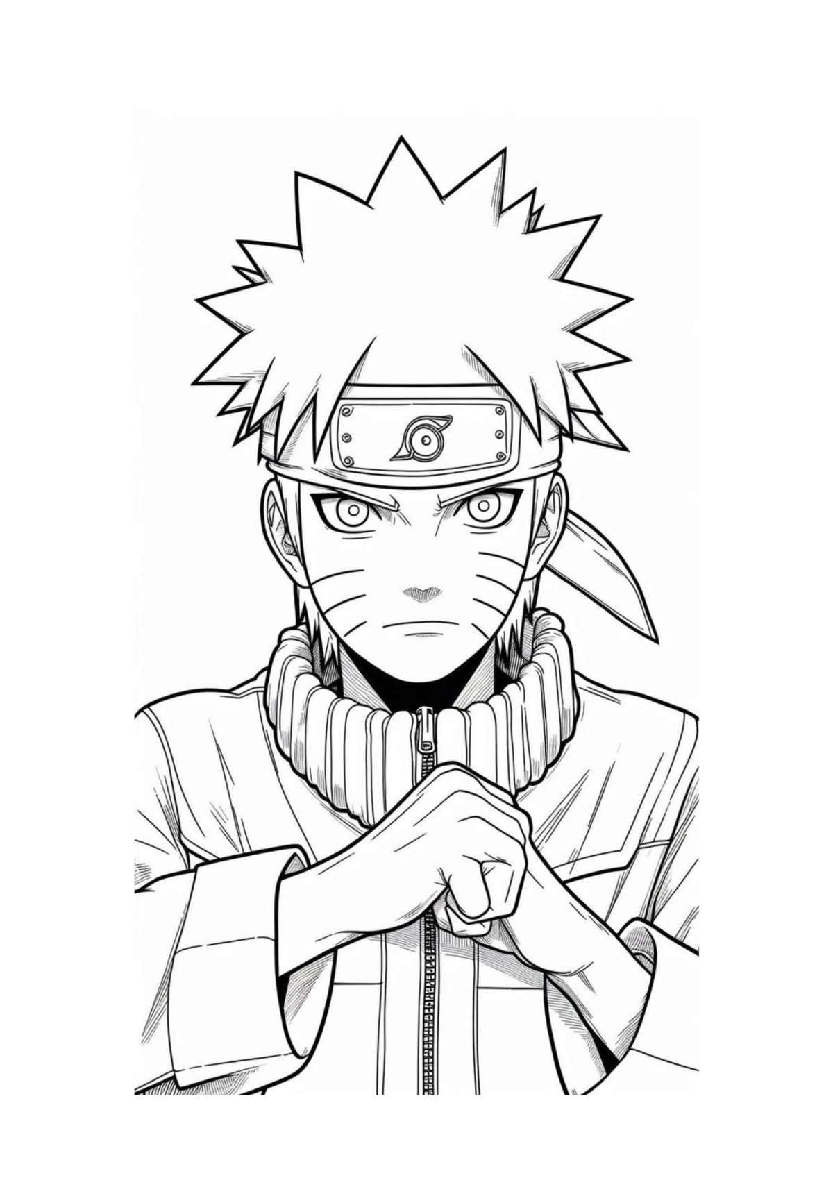 Desenho para Colorir Naruto