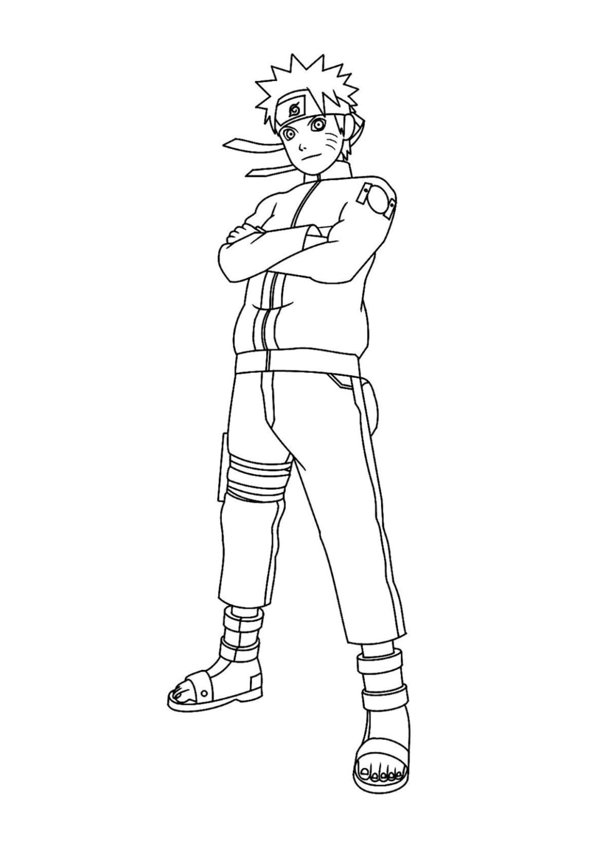 Desenho para Colorir Naruto