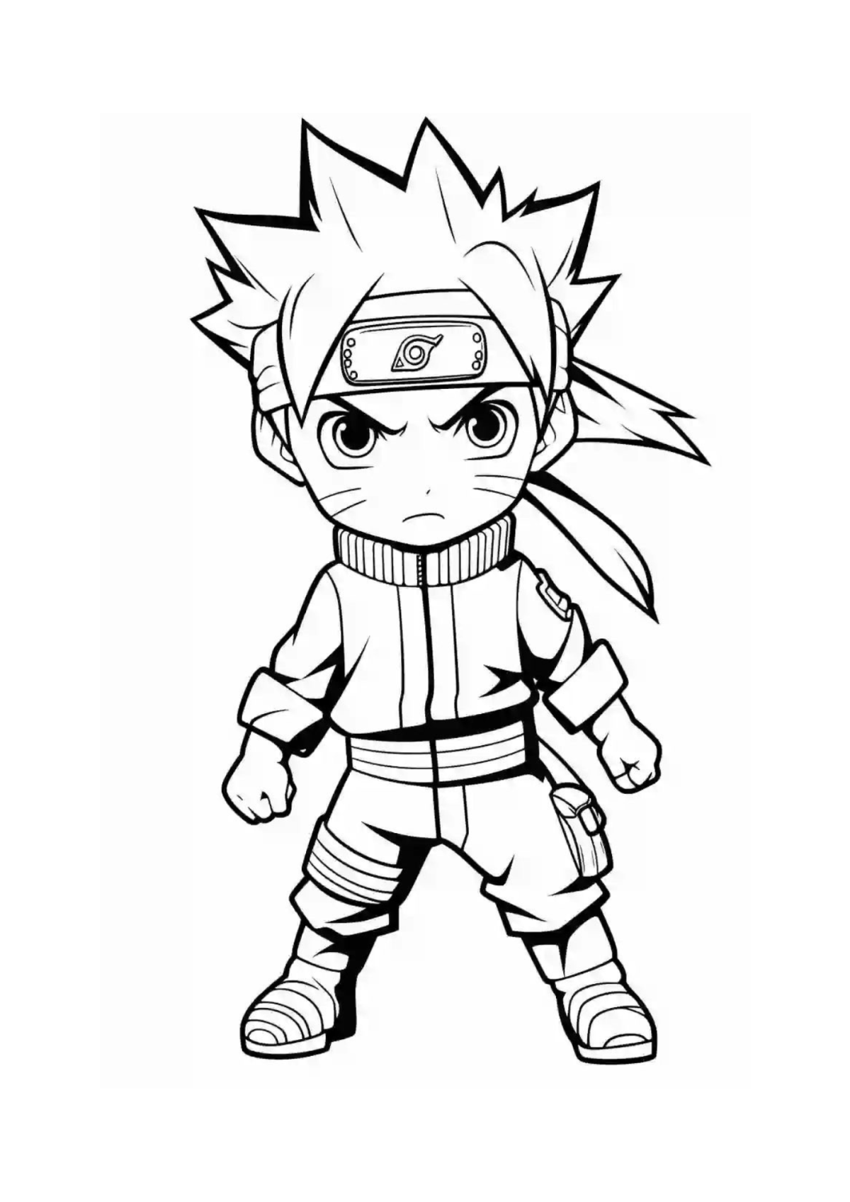 Desenho para Colorir Naruto
