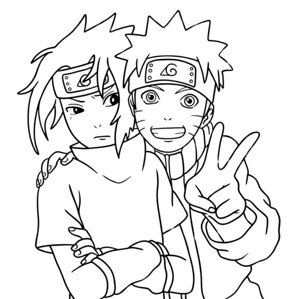 Desenho para Colorir Naruto