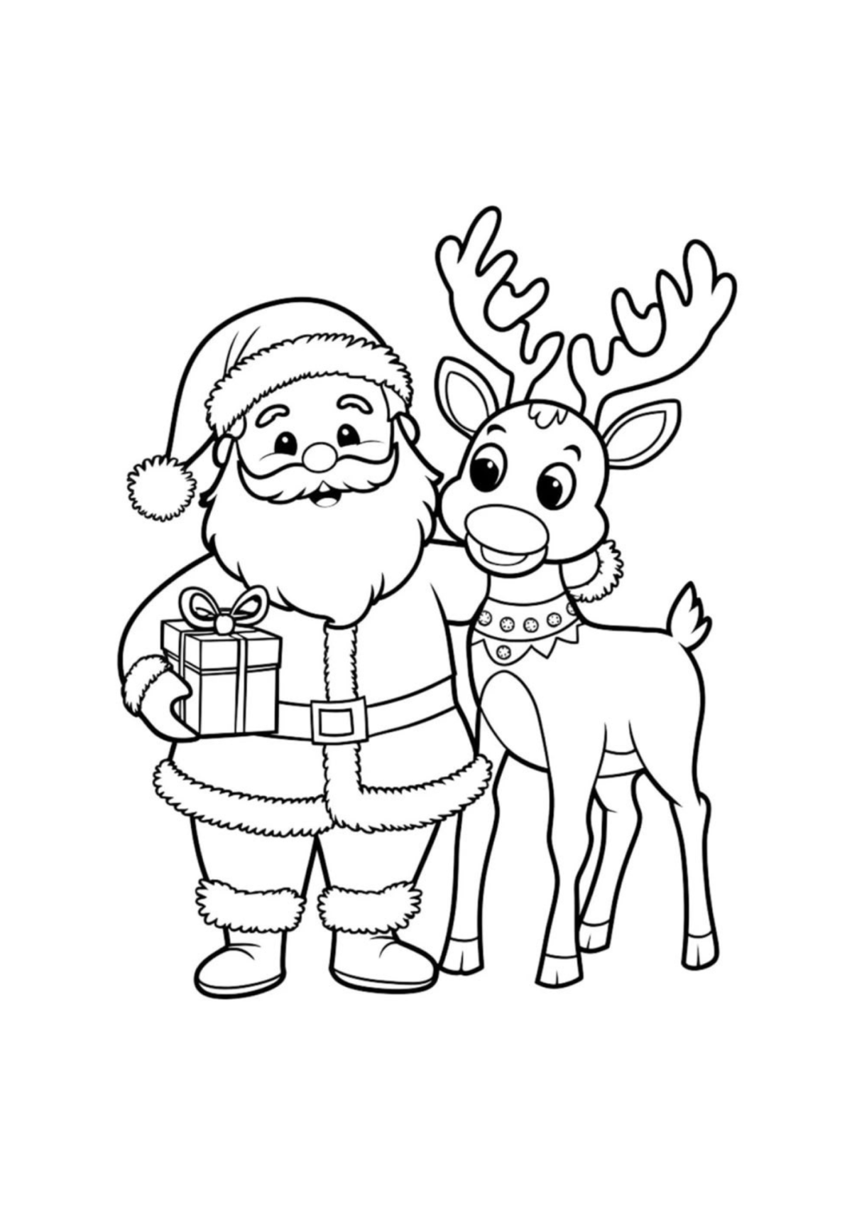 Desenho para Colorir Natal
