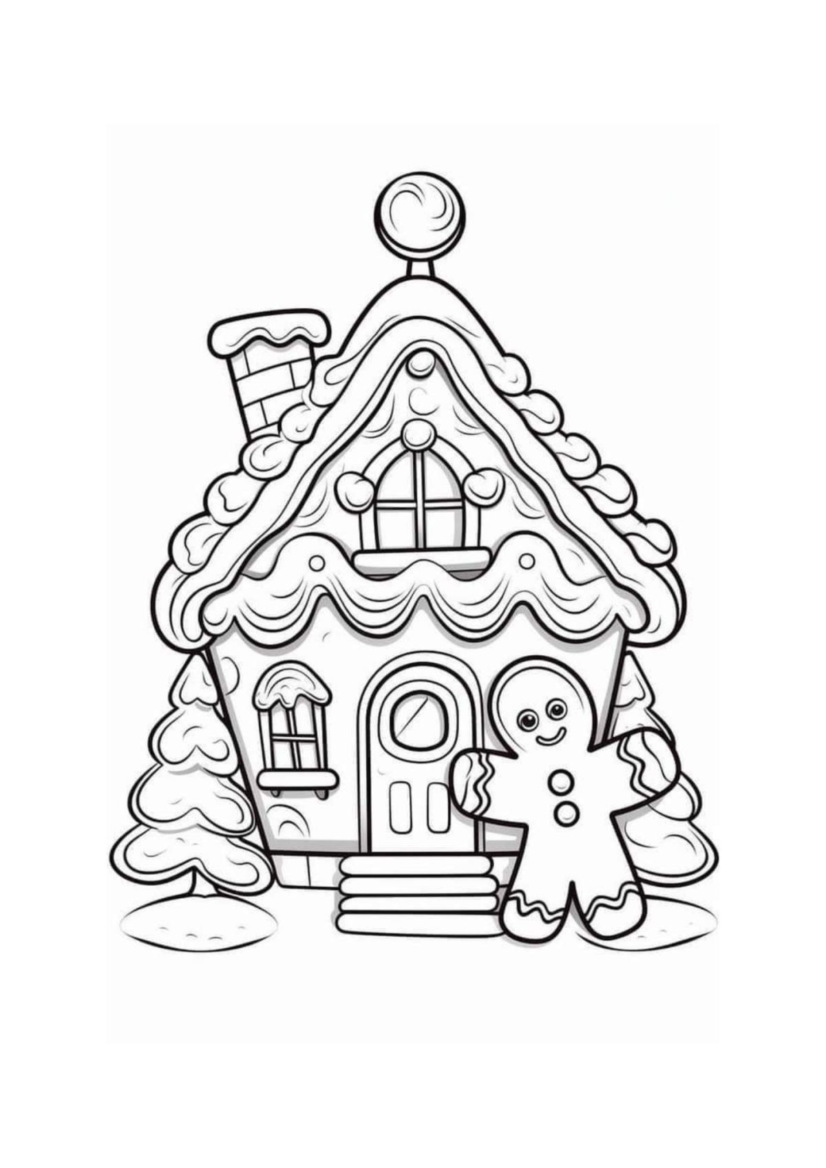 Desenho para Colorir Natal