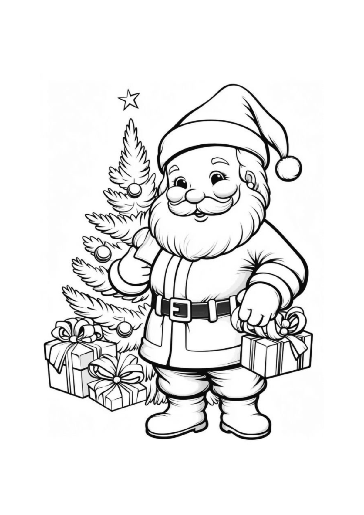 Desenho para Colorir Natal