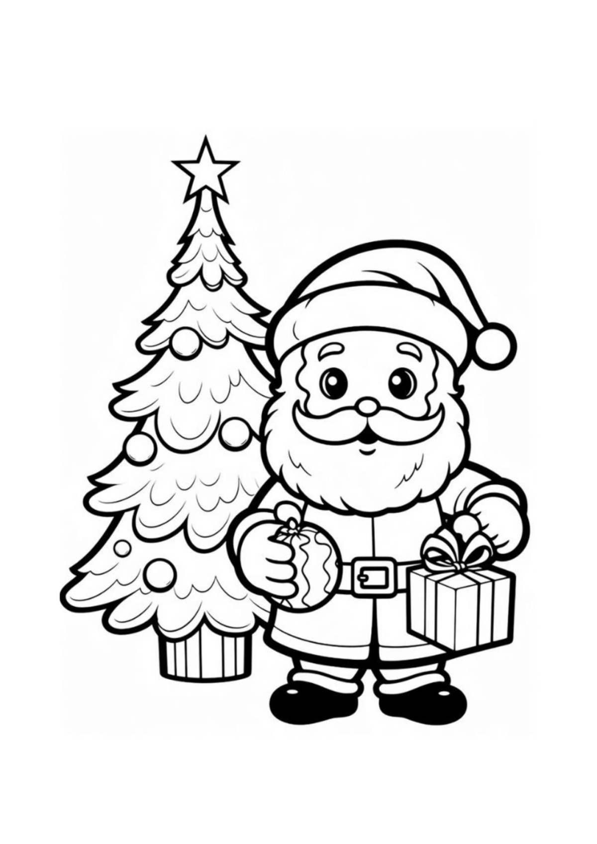 Desenho para Colorir Natal