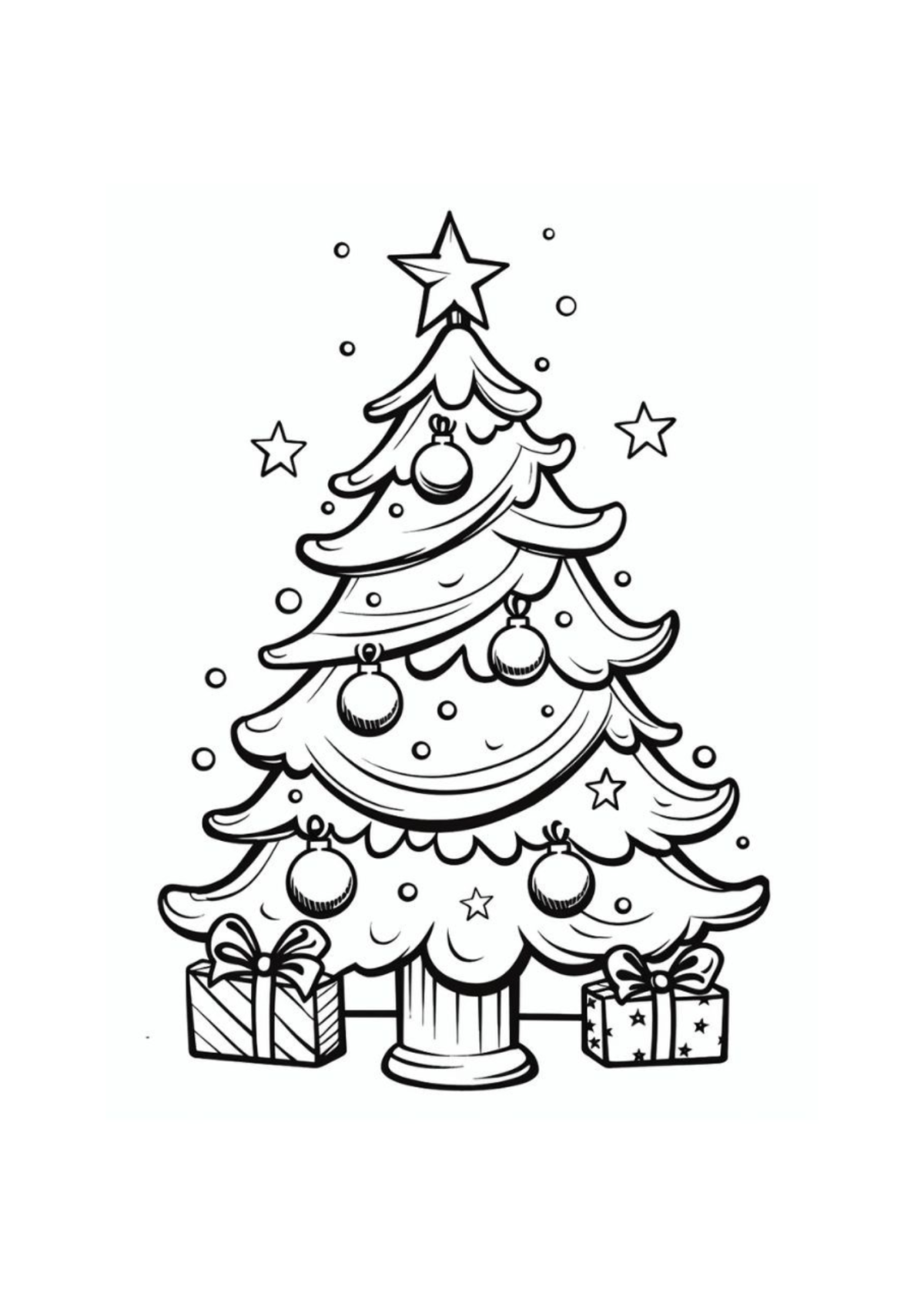 Desenho para Colorir Natal
