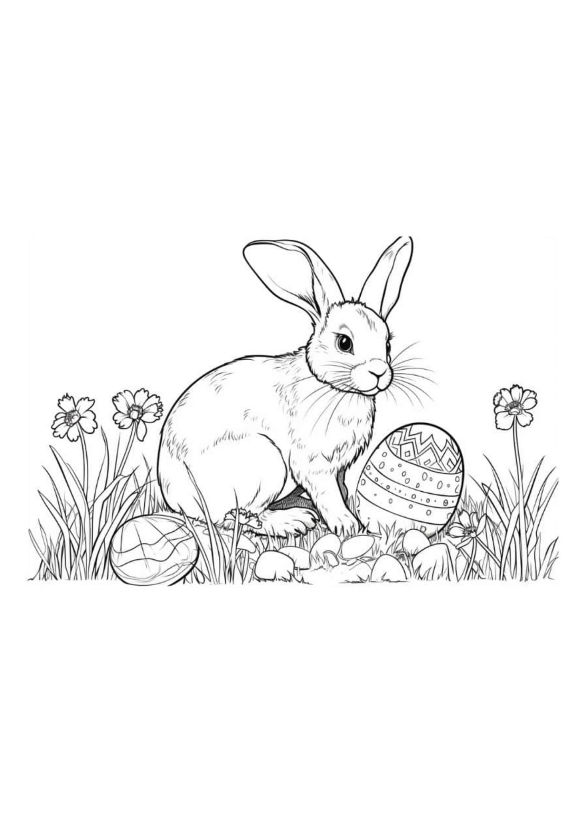 Desenho para Colorir Páscoa