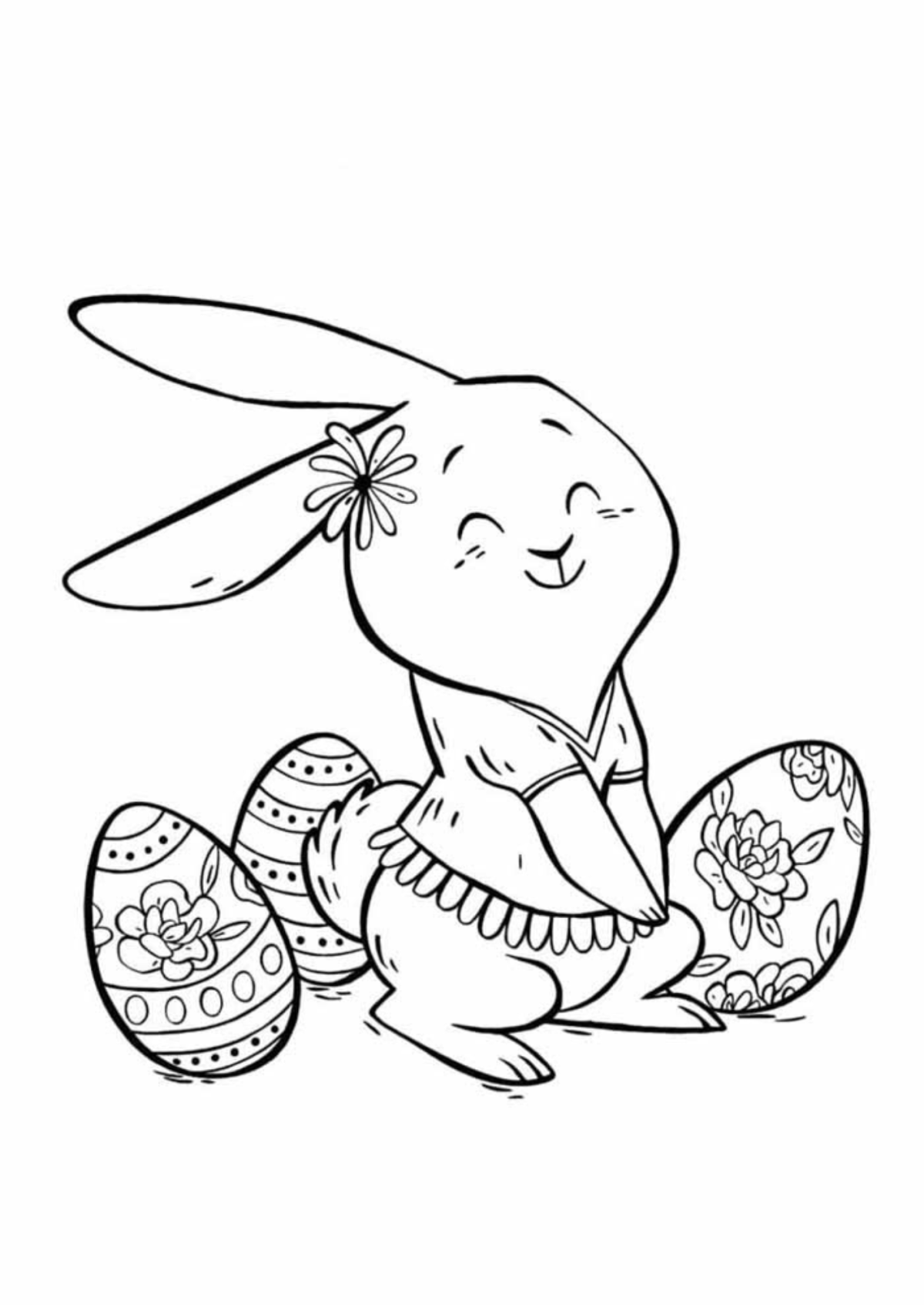 Desenho para Colorir Páscoa