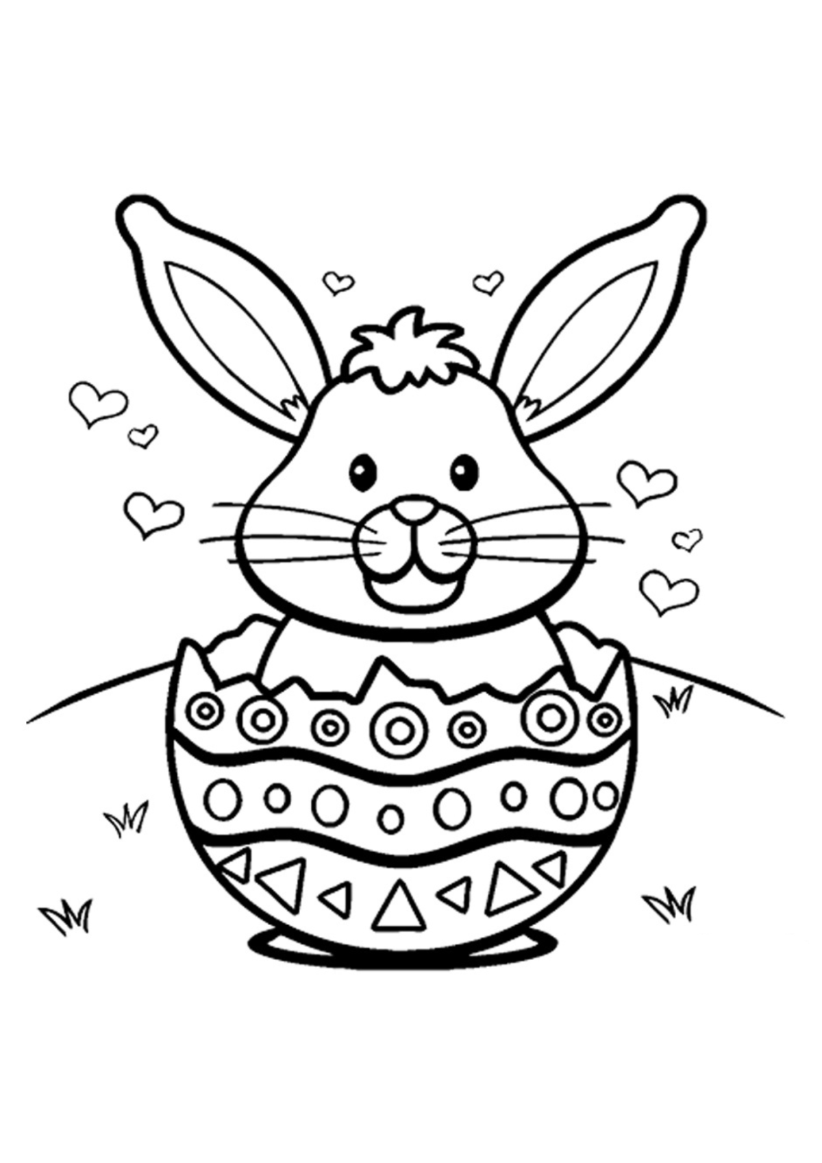 Desenho para Colorir Páscoa