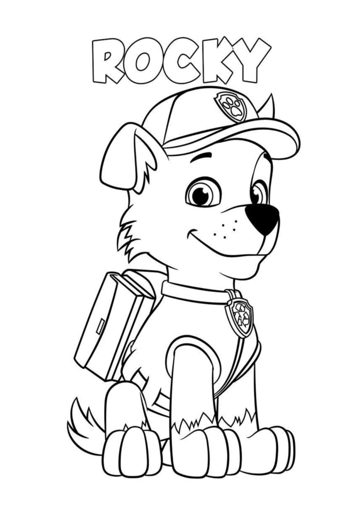 Desenho para Colorir Patrulha Canina