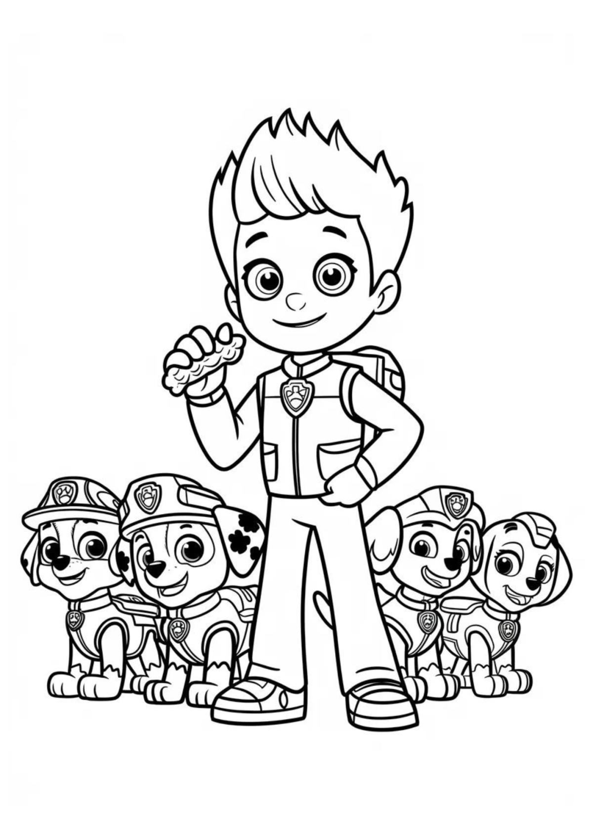 Desenho para Colorir Patrulha Canina